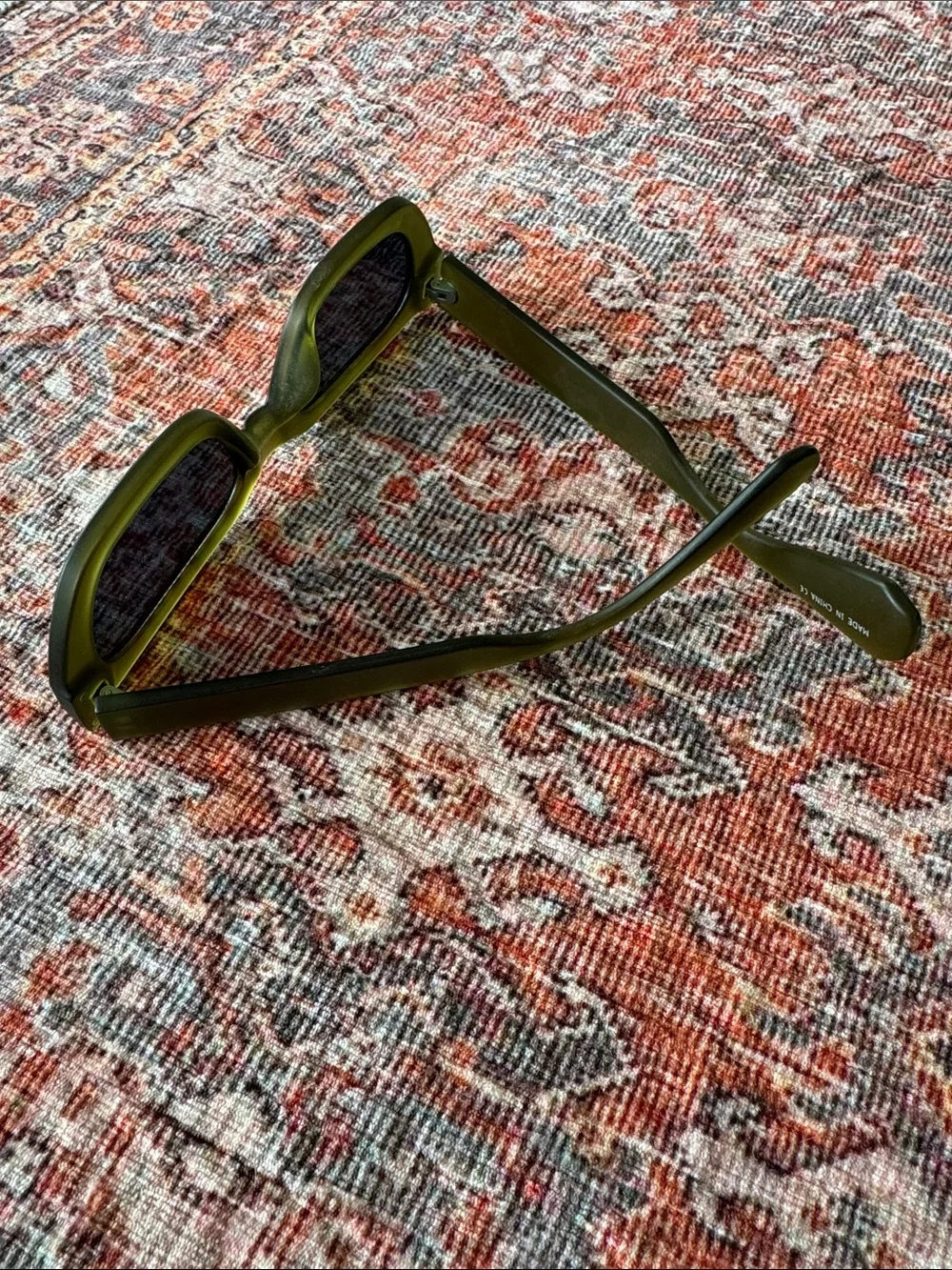 Olive Green Translucent Sunglasses